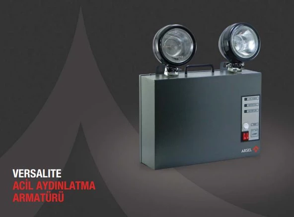 Arsel Dali Versalite Led VSL226/3 Acil Aydınlatma Armatürü Kesintide 180 Dak. Yanan 2X1000 Lümen ürün görseli 1
