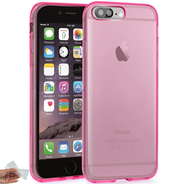 Smcase İPhone 7 Tam Korumalı Silikon Kılıf - Resim 2