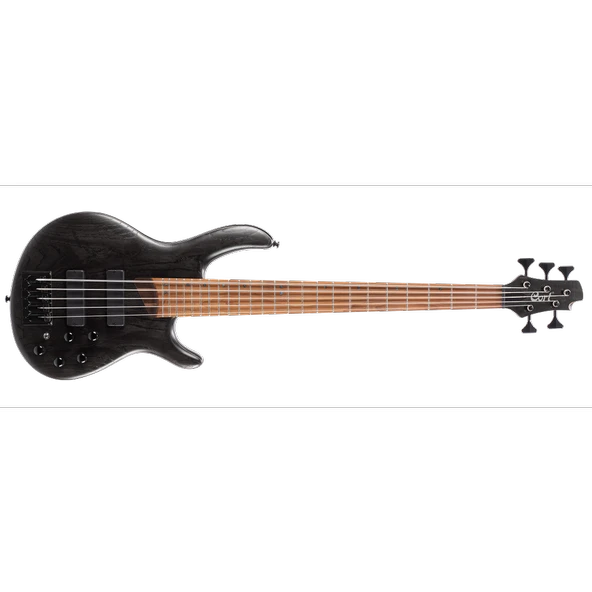 Cort B5 Element Optb Bass Gitar, 5 Telli, Open Pore Trans Black - Resim 2