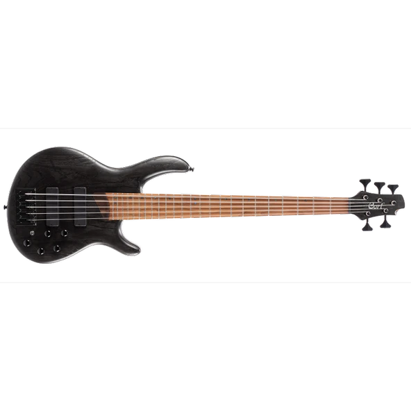 Cort B5 Element Optb Bass Gitar, 5 Telli, Open Pore Trans Black ürün görseli 1