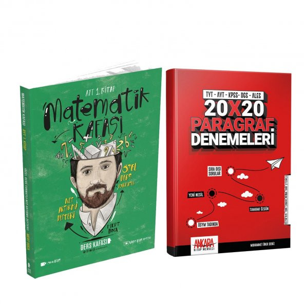 Ders Kafası AYT Matematik 1.Kitap ve AKM Paragraf Deneme Seti 2 Kitap ürün görseli 1