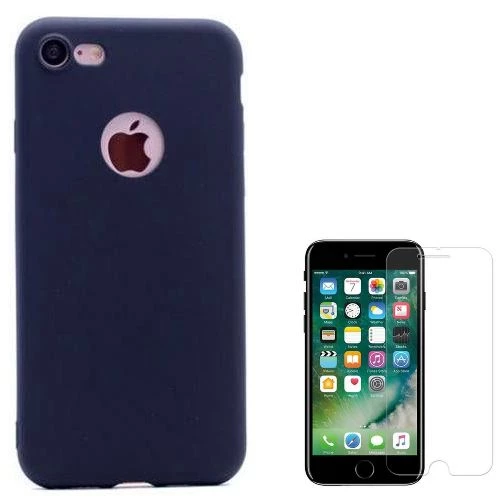 Smcase iPhone 8 Lüks Silikon Kılıf  Cam Ekran Koruyucu ürün görseli 1