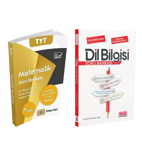 Doktrin Yayınları TYT Matematik ve AKM Dil Bilgisi Soru Bankası Seti 2 Kitap ürün görseli 1