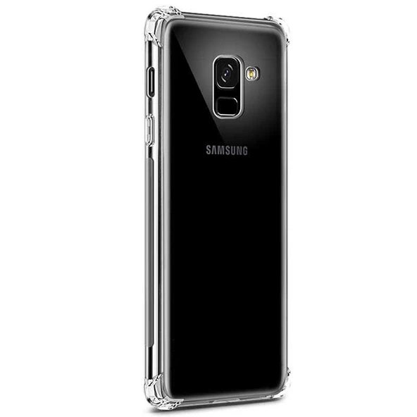 Smcase Samsung Galaxy J6 Darbe Korumalı Silikon Kılıf  Tam Kapatan Cam ürün görseli 1