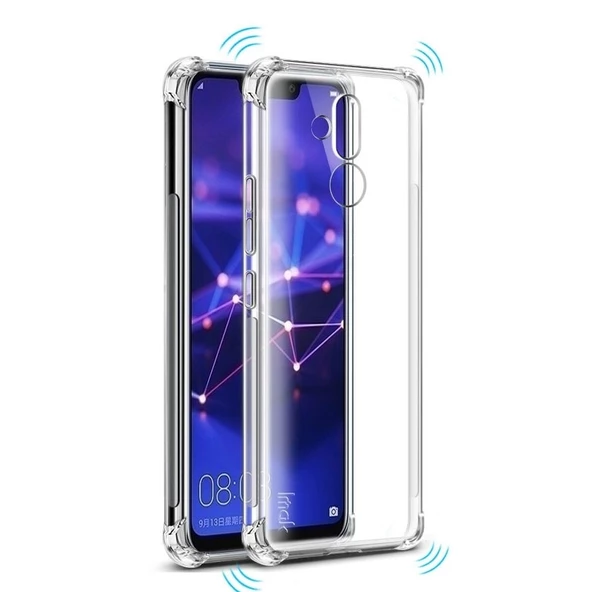 Smcase Huawei Mate 20 Lite Darbe Koruma Silikon Kılıf  Nano Ekran Koruyucu ürün görseli 1