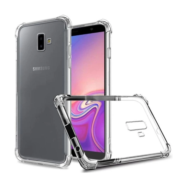 Smcase Samsung Galaxy J6 Plus Darbe Korumalı Silikon Kılıf  Nano Ekran Koruyucu ürün görseli 1
