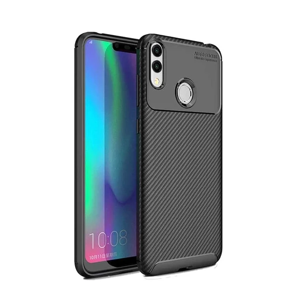 Smcase Huawei Honor 8C Negro Karbon Silikon Kılıf ürün görseli 1