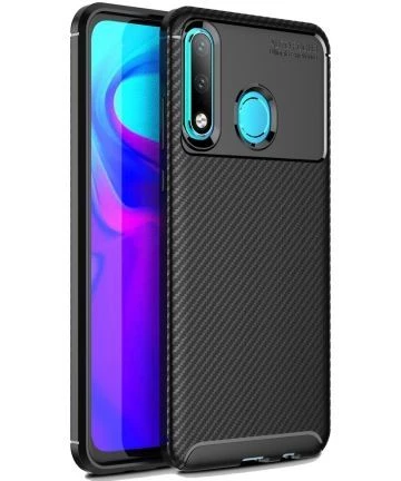 Smcase Honor 20 Lite Negro Karbon Silikon Kılıf  Nano Ekran Koruyucu ürün görseli 1