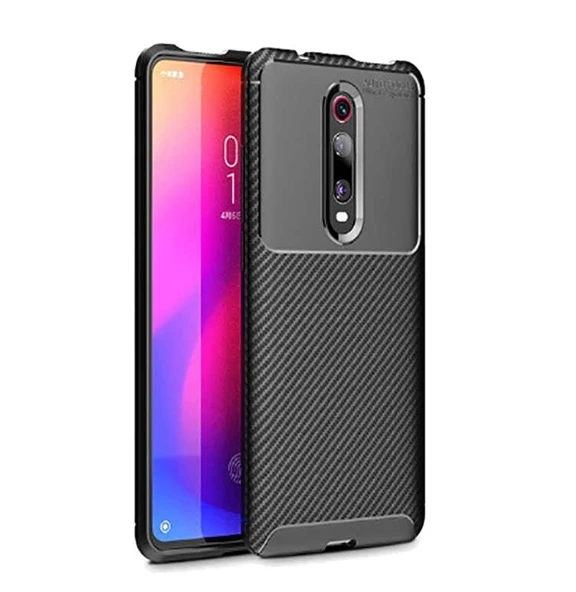 Smcase Xiaomi Redmi K20 Kılıf Negro Karbon Silikon ürün görseli 1