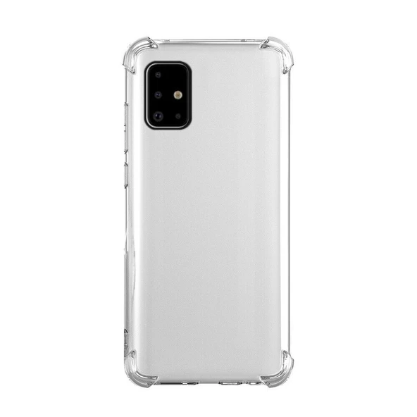 Smcase Samsung Galaxy A71 Kılıf Darbe Korumalı Silikon  Nano Ekran Koruyucu ürün görseli 1