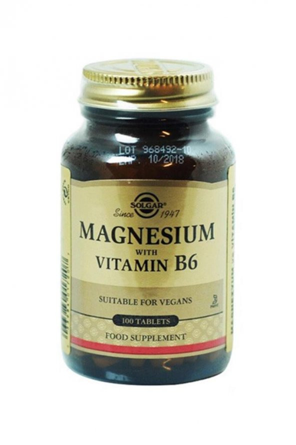Solgar Magnesium With Vitamin B6 100 Tablet ürün görseli 1