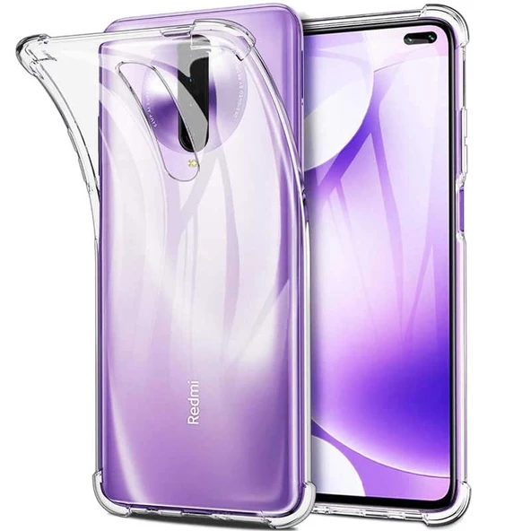 Smcase Xiaomi Redmi K30 Kılıf Darbe Korumalı Silikon  Tam Kapatan Cam ürün görseli 1