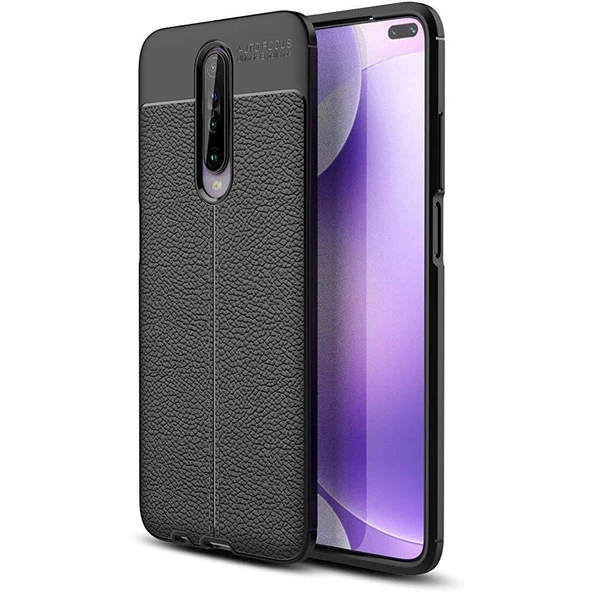 Smcase Xiaomi Redmi K30 Kılıf Deri Dokulu Silikon ürün görseli 1