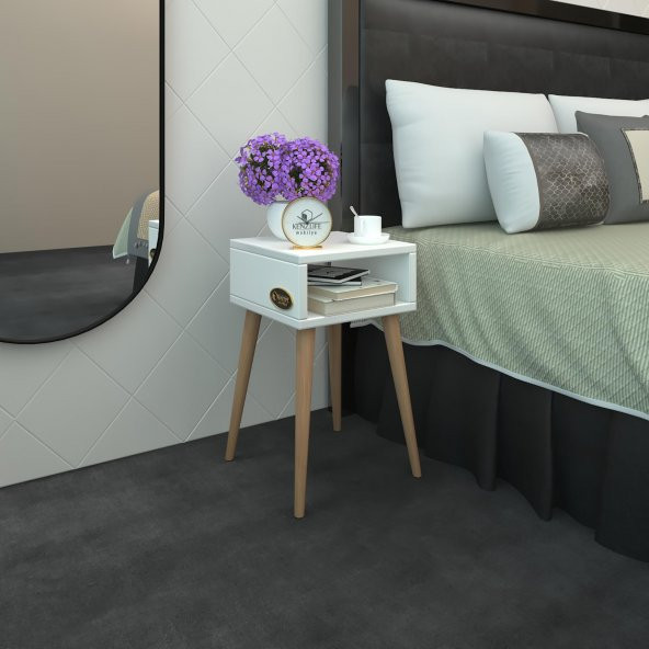 Kenzlife komodin ragnarok 49*29*29 byz komidin ahşap ayaklı ürün görseli 1