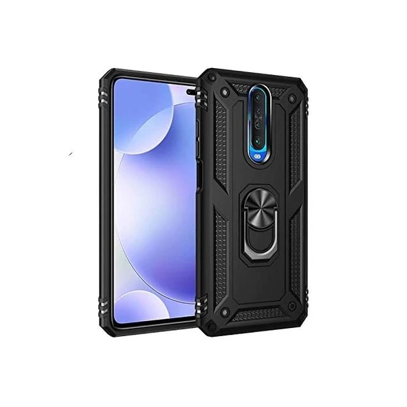 Smcase Xiaomi Redmi K30 Kılıf Vega Yüzüklü Tank Kapak ürün görseli 1