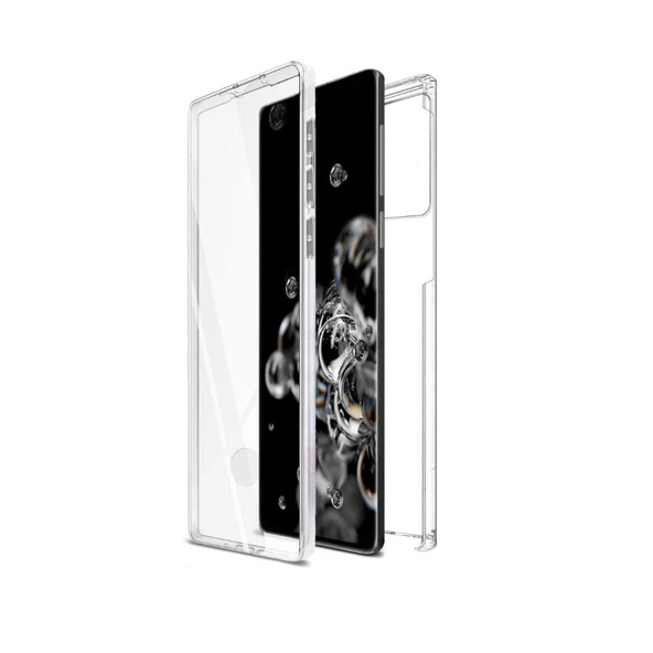 Smcase Samsung Galaxy S20 Plus Kılıf 360 Ön Arka Silikon ürün görseli 1