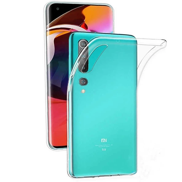 Smcase Xiaomi Mi 10 Kılıf Lüks Silikon  Tam Kapatan Nano Ekran Koruyucu ürün görseli 1