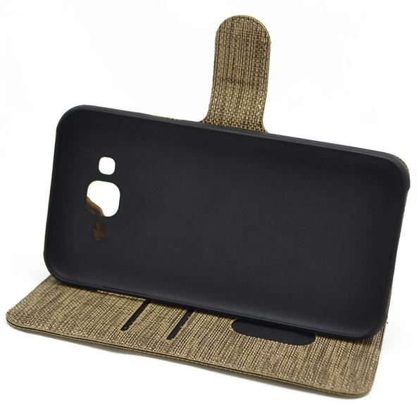 Smcase iPhone 7 Plus Kılıf Kumaş Spor Standlı Cüzdan - Resim 12