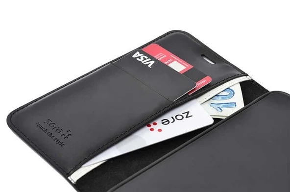 Smcase iPhone 11 Kılıf Delüxe Standlı Cüzdan - Resim 2