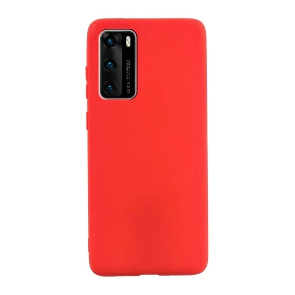Smcase Huawei P40 Kılıf Lüks Mat Silikon - Resim 10