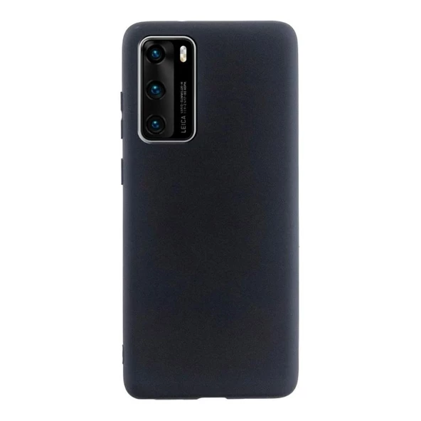 Smcase Huawei P40 Kılıf Lüks Mat Silikon  Tam Kapatan Ekran Koruyucu ürün görseli 1