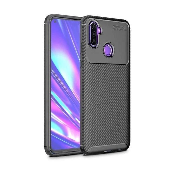 Smcase Samsung Galaxy M11 Kılıf Negro Karbon Silikon ürün görseli 1