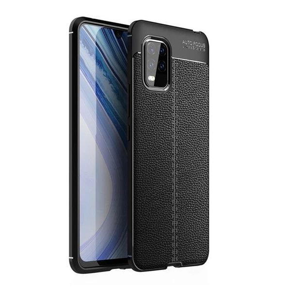 Smcase Xiaomi Mi 10 Lite 5G Kılıf Deri Dokulu Silikon ürün görseli 1