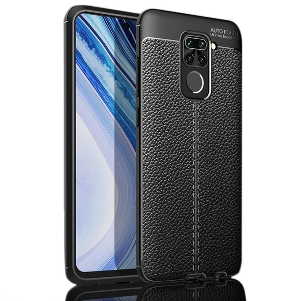 Smcase Xiaomi Redmi Note 9 Kılıf Deri Dokulu Silikon ürün görseli 1