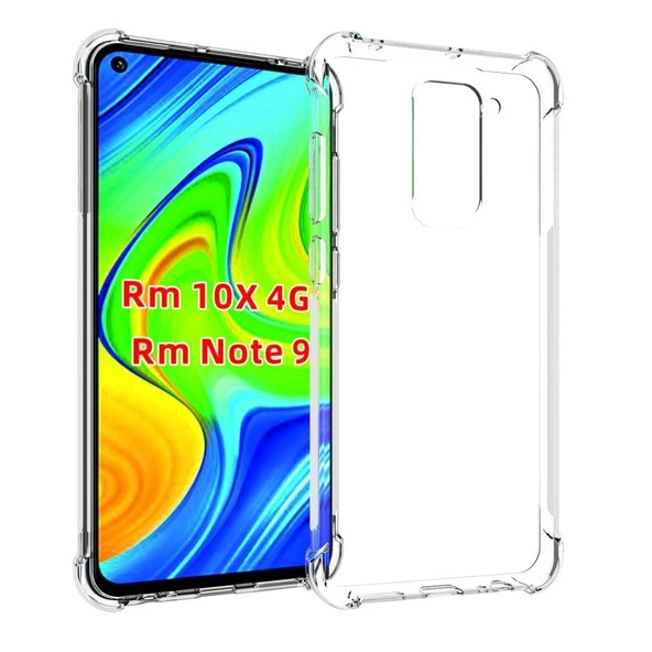 Smcase Xiaomi Redmi Note 9 Kılıf Darbe Korumalı Tank Silikon  Nano Ekran Koruyucu ürün görseli 1