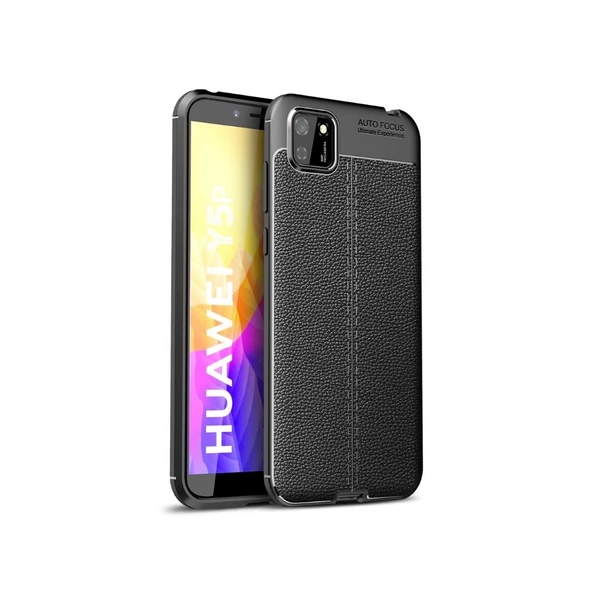 Smcase Huawei Y5P Kılıf Deri Dokulu Silikon ürün görseli 1