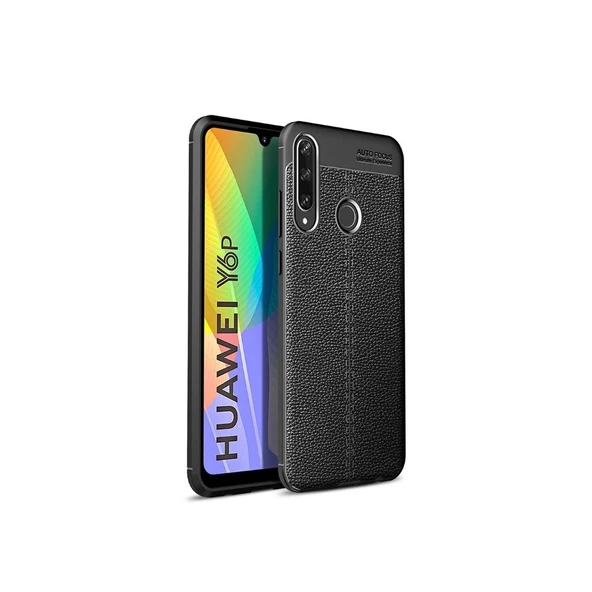 Smcase Huawei Y6P Kılıf Deri Dokulu Silikon ürün görseli 1