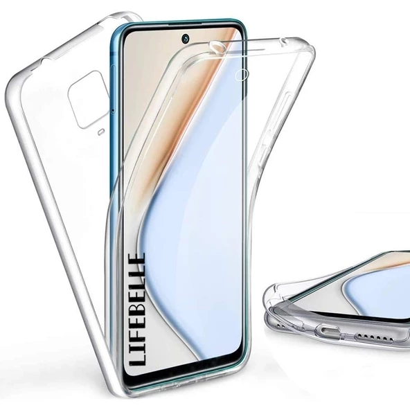 Smcase Xiaomi Redmi Note 9 Kılıf 360 Ön Arka Silikon - Resim 3