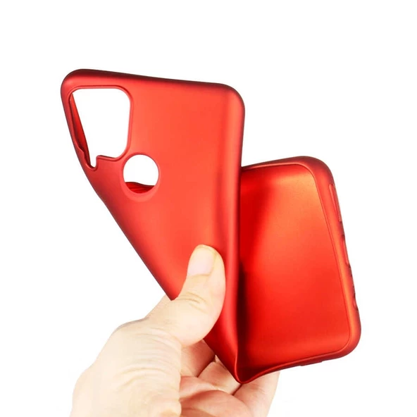 Smcase Realme C15 Kılıf Lüks Mat Silikon - Resim 6