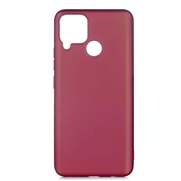 Smcase Realme C15 Kılıf Lüks Mat Silikon - Resim 11