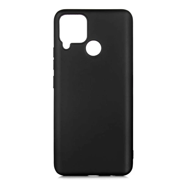 Smcase Realme C15 Kılıf Lüks Mat Silikon  Nano Ekran Koruyucu ürün görseli 1