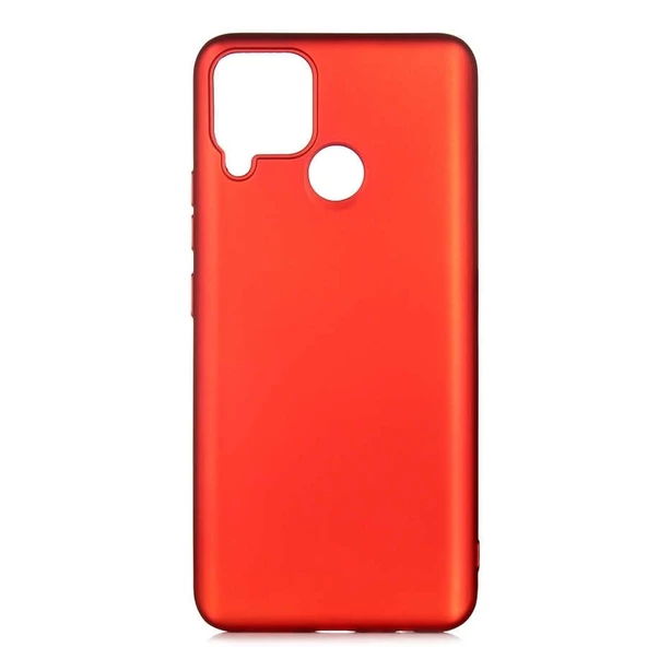 Smcase Realme C15 Kılıf Lüks Mat Silikon - Resim 7