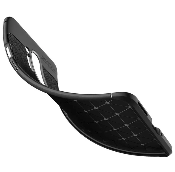 Smcase OnePlus 8 Pro Kılıf Deri Dokulu Silikon - Resim 2