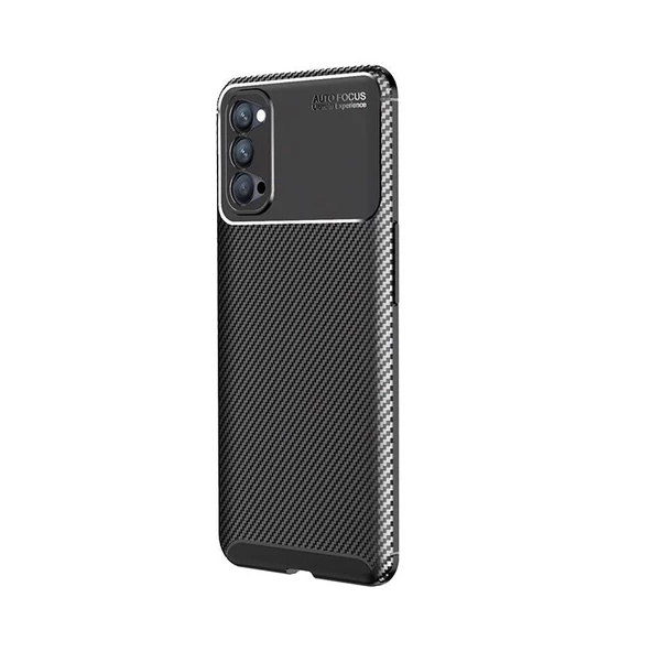 Smcase Oppo Reno4 Kılıf Negro Karbon Silikon ürün görseli 1