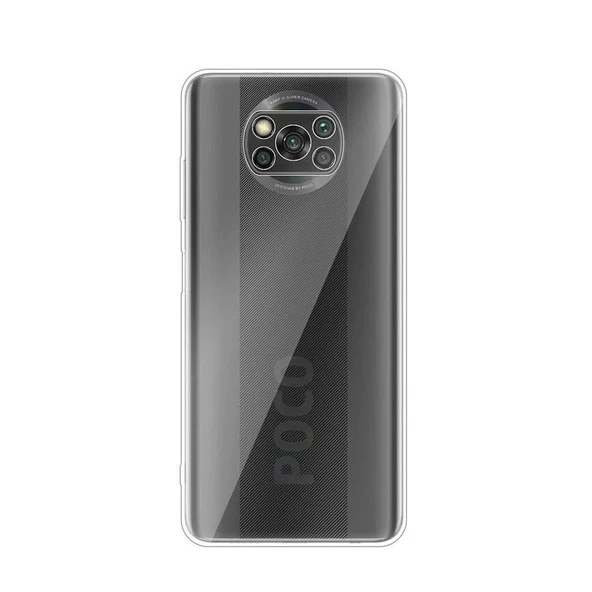Smcase Xiaomi Poco X3 NFC Kılıf Lüks Kamera Korumalı Silikon  Nano Ekran Koruyucu ürün görseli 1
