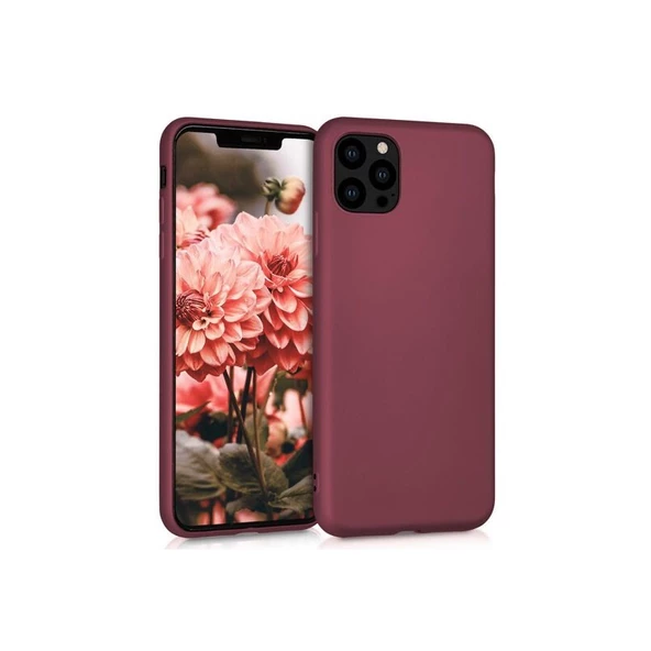 Smcase iPhone 13 Pro Max Kılıf Lüks Mat Silikon - Resim 4