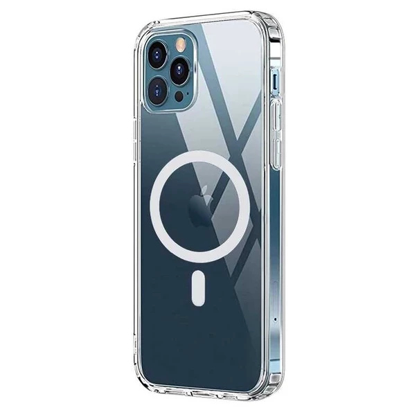 Smcase iPhone 13 Pro Max Kılıf Wiriless Destekli Sert Kapak Silikon ürün görseli 1
