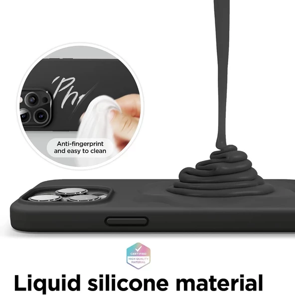 Smcase iPhone 13 Pro Max Kılıf Silk Liquid Lansman Silikon - Resim 12