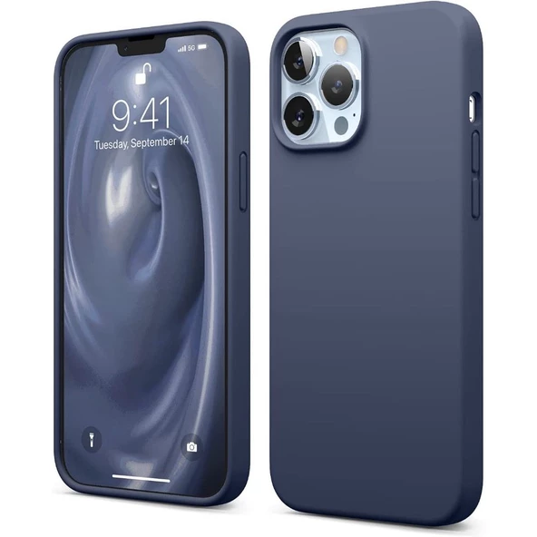 Smcase iPhone 13 Pro Max Kılıf Silk Liquid Lansman Silikon - Resim 7