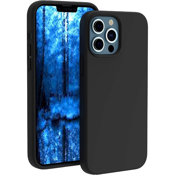 Smcase iPhone 13 Pro Kılıf Liquid Lansman Mara Silikon - Resim 6