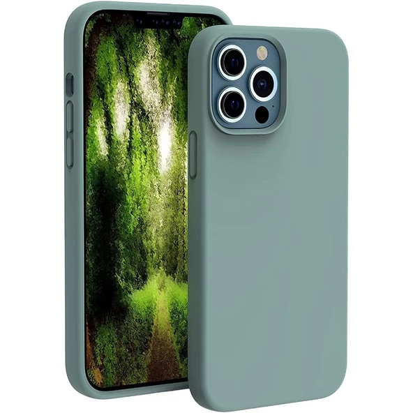 Smcase iPhone 13 Pro Kılıf Liquid Lansman Mara Silikon ürün görseli 1