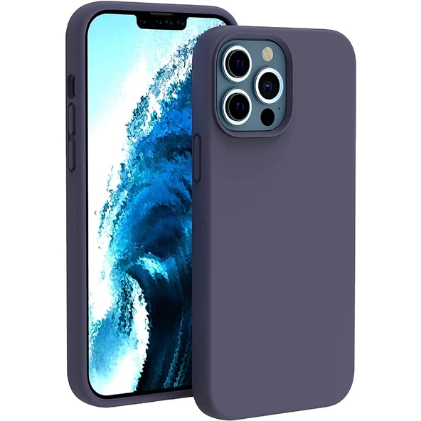 Smcase iPhone 13 Pro Kılıf Liquid Lansman Mara Silikon - Resim 5