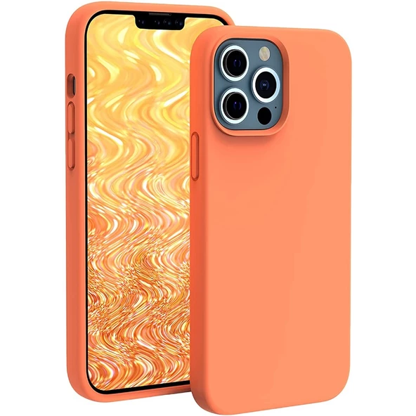Smcase iPhone 13 Pro Kılıf Liquid Lansman Mara Silikon - Resim 4