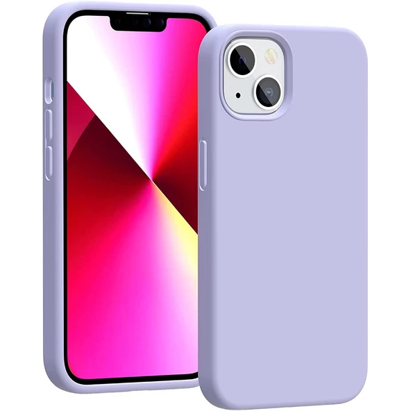 Smcase iPhone 13 Kılıf Liquid Lansman Mara Silikon - Resim 3