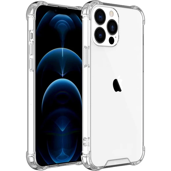 Smcase iPhone 13 Pro Kılıf Darbe Korumalı Kapak Silikon  Nano Ekran Koruyucu ürün görseli 1