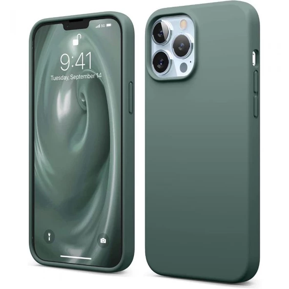 Smcase iPhone 13 Pro Max Kılıf Liquid Lansman Wiriless Destekli Silikon ürün görseli 1